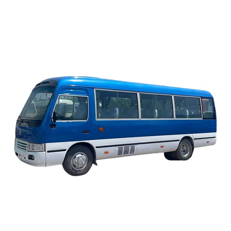 Toyota Coaster Bus usato 1HZ a mano sinistra 30 posti a sedere per viaggi a lunga distanza