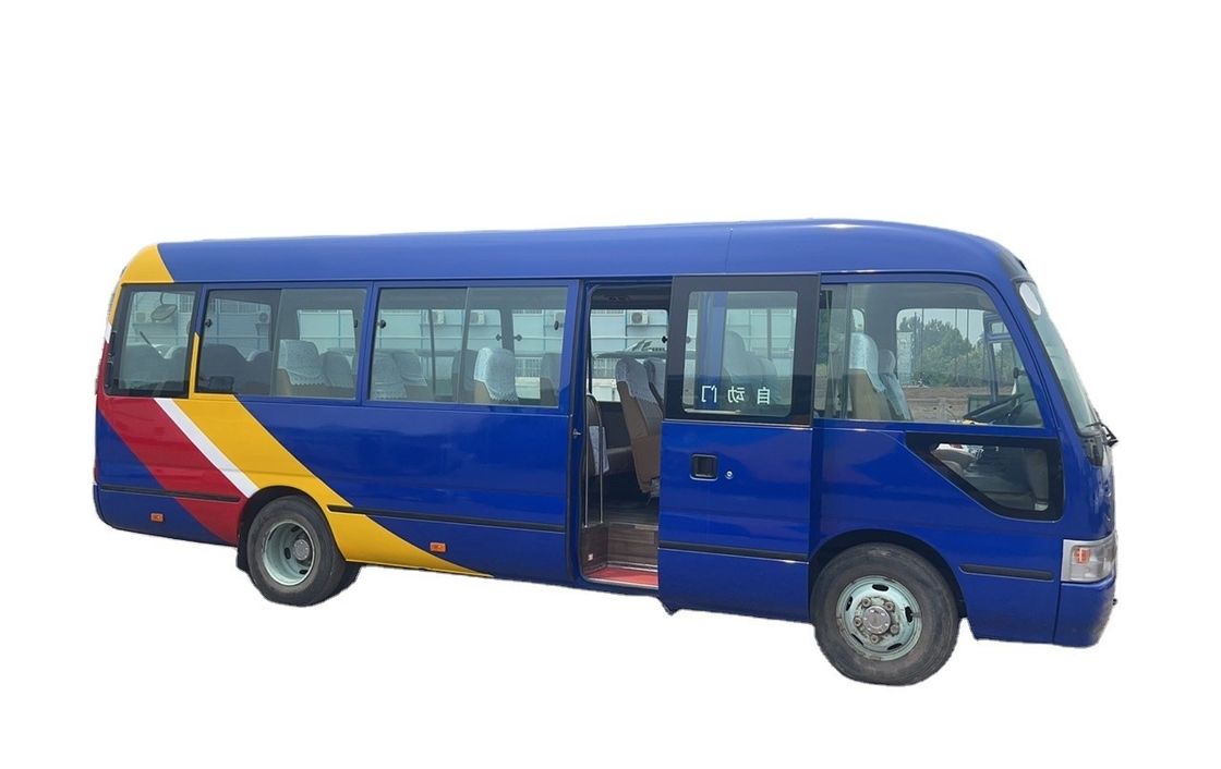 Capacità del motore 6-8L Azionamento a sinistra Toyota Coaster Bus Altamente ristrutturato Euro 3 Usato