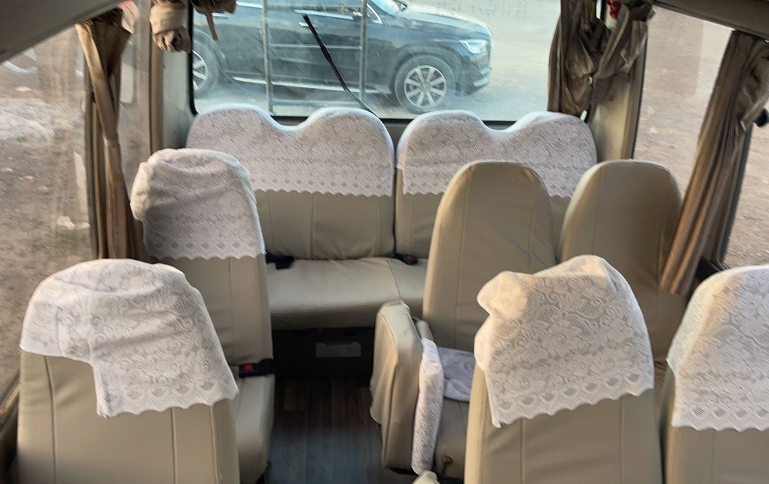 Buone condizioni 30 posti usato Toyo ta Coaster Bus per trasmissione tipo manuale