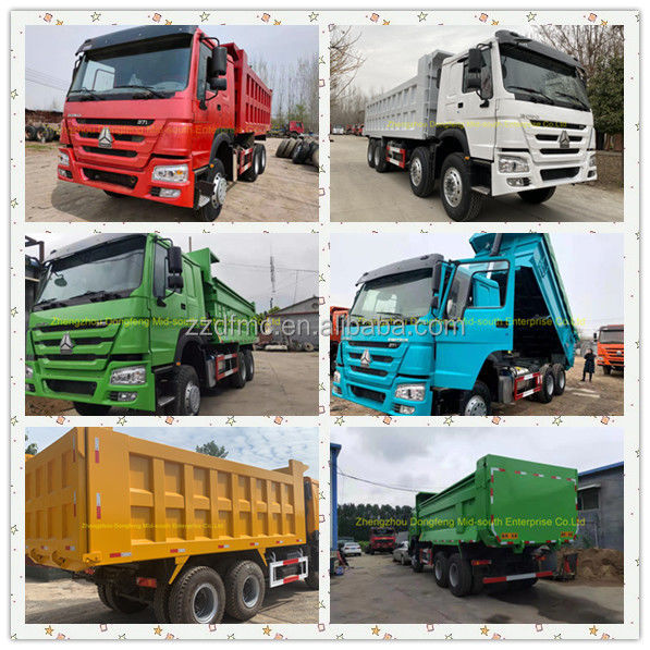 HOWO 6x4 371 CV camion a cappello diesel con dimensioni L x W x H mm 8245X2550X3450 mm