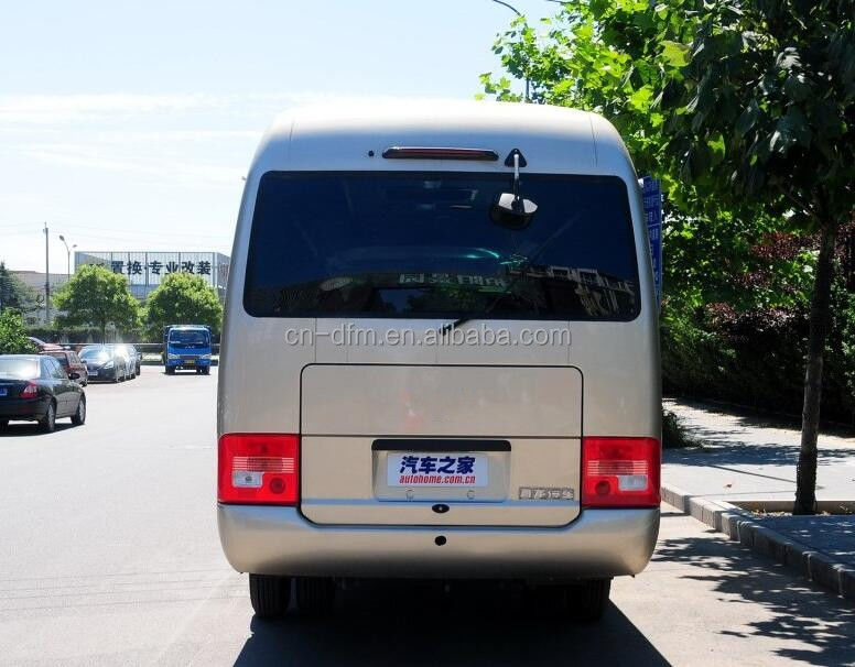 16-22 posti Dongfeng LHD Coaster Minibus con bagagliaio posteriore Volume di 0,25 m3