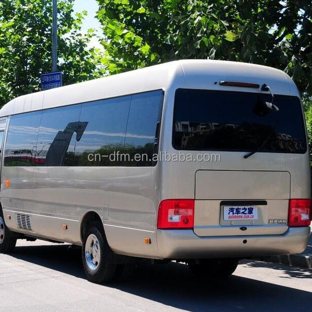 16-22 posti Dongfeng LHD Coaster Minibus con bagagliaio posteriore Volume di 0,25 m3