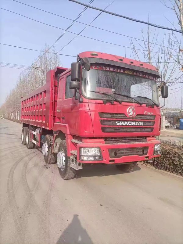 Numero di cambio in avanti 12 Usato SHACMAN Dump Truck 8X4 6X4 420HP per l'estrazione mineraria pesante
