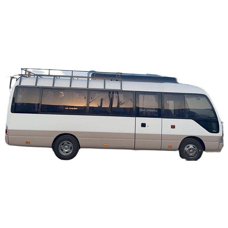 Autobus Toyota Coaster di seconda mano con 23-30 posti a sedere Trasmissione manuale Peso 3310kg