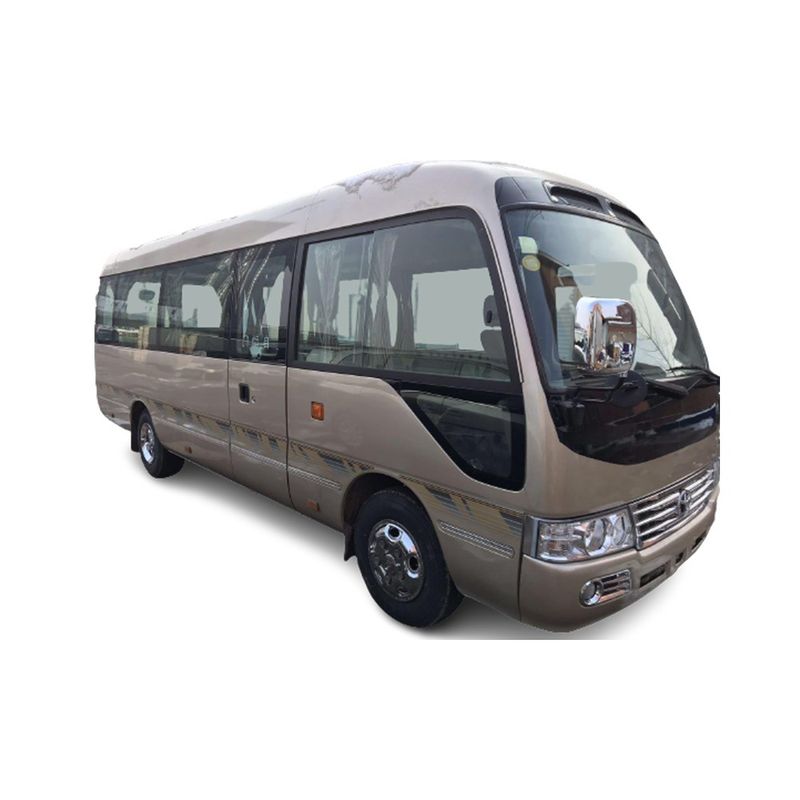 Autobus di seconda mano da 22 a 30 posti passeggeri Toyot Coaster con motore diesel montato davanti