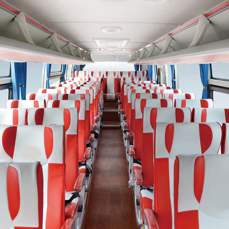 Velocità 55-65 posti Autobus con bagno e asse anteriore 6.5T / freno a disco per grandi eventi