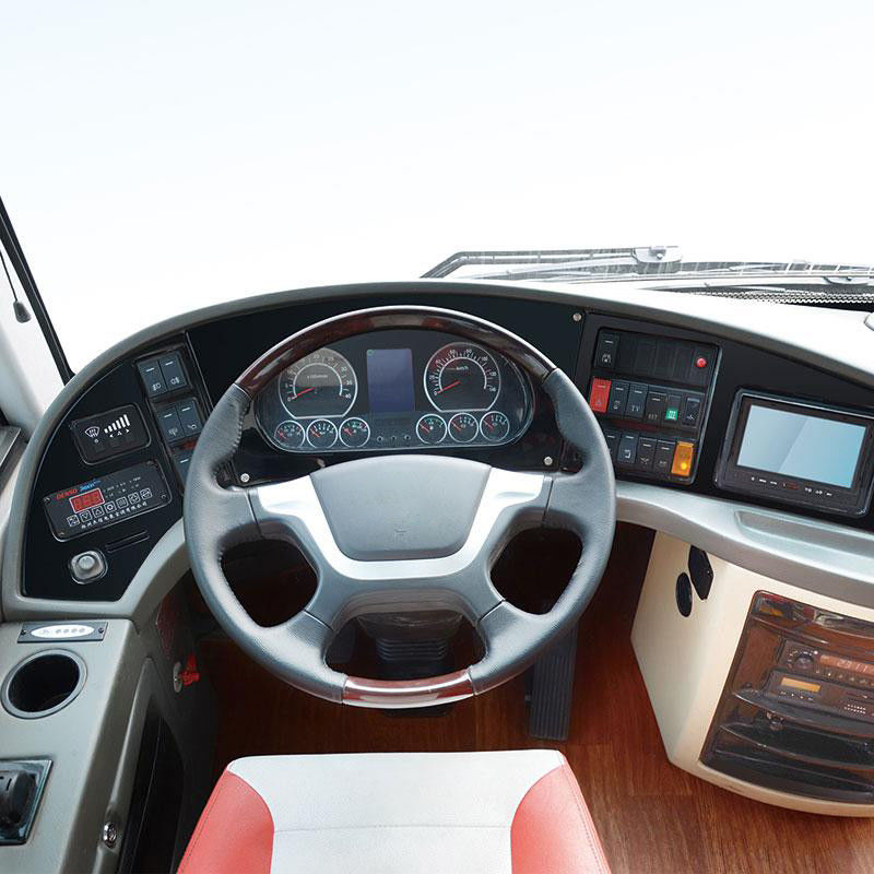 Velocità 55-65 posti Autobus con bagno e asse anteriore 6.5T / freno a disco per grandi eventi