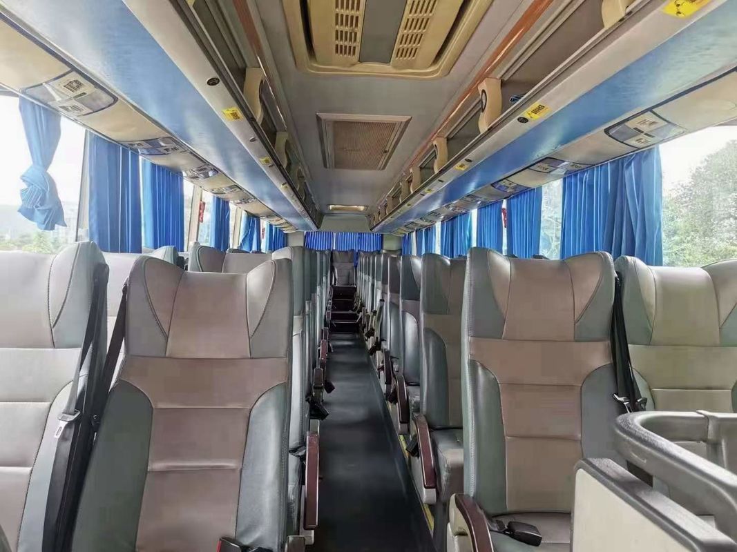 Autobus turistico duraturo di seconda mano da 12 metri con 50 posti e sospensione a molla a foglia