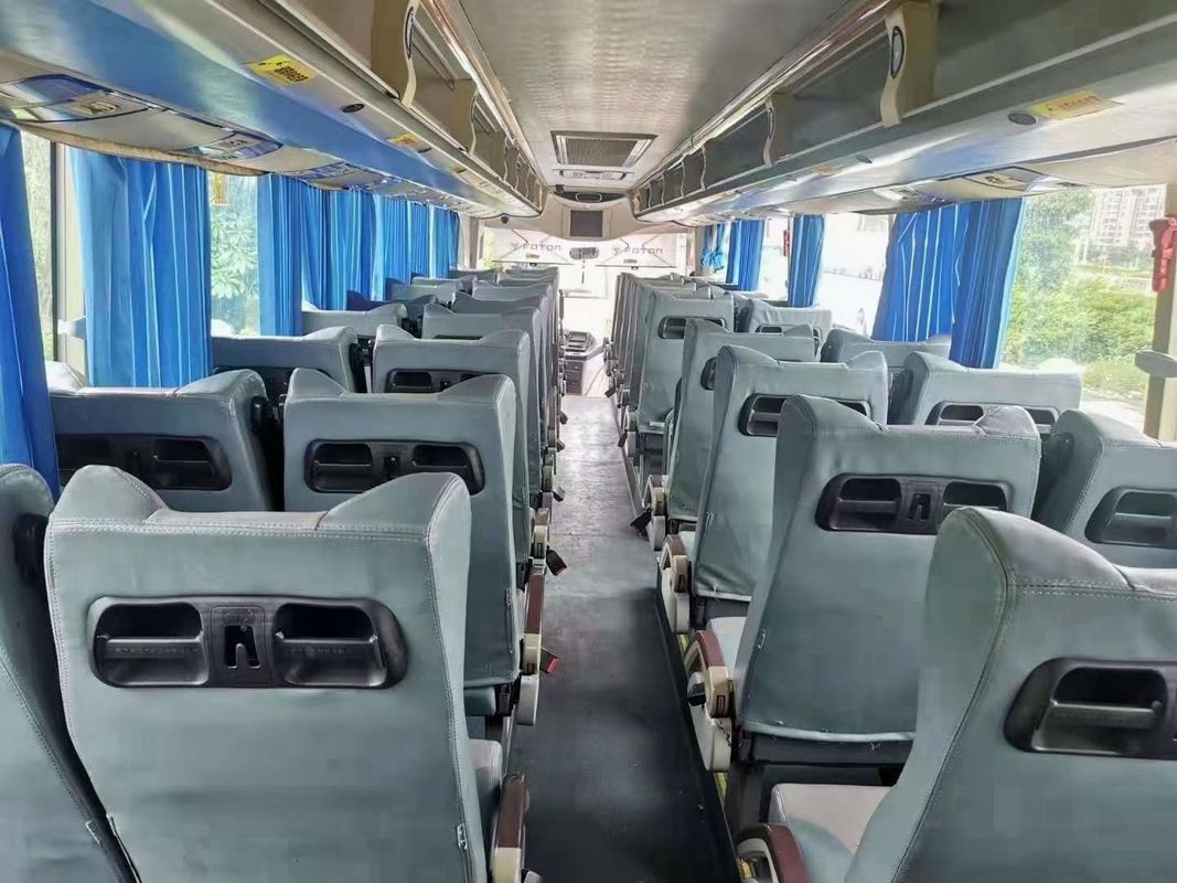 Autobus turistico duraturo di seconda mano da 12 metri con 50 posti e sospensione a molla a foglia