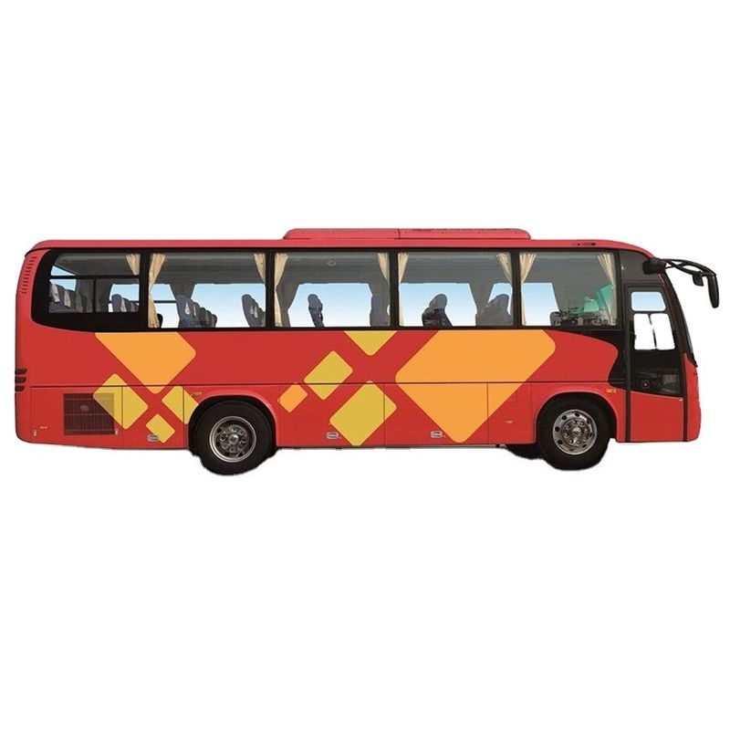 Luxury 32 posti Higer Bus Diesel Rosso Autobus Usato In Dubai 6.494L Disposizione buona