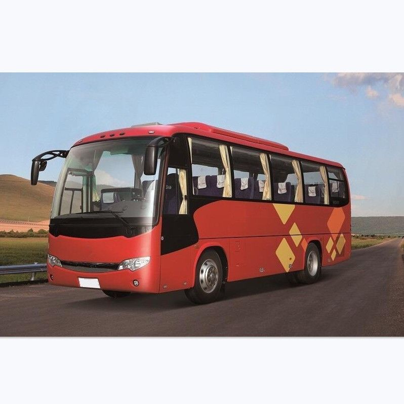 Luxury 32 posti Higer Bus Diesel Rosso Autobus Usato In Dubai 6.494L Disposizione buona