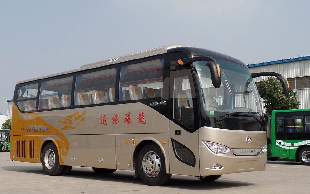 Autobus da 10 metri a sinistra con design a colori e interni di lusso