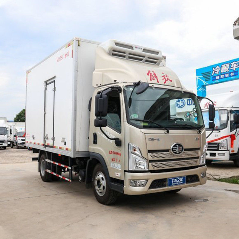 1-10T Capacità Camione frigorifero professionale Jiefang per prodotti freschi e congelati