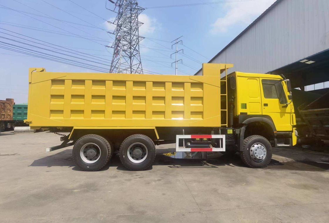 Sinotruck ristrutturato Howo 6x4 10 Wheeler 371hp Usato Tipper Dump Truck Cruise Control Nessun