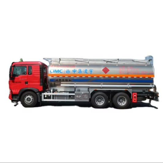 CIMC LINYU 6*4 24m3 Camione cisterna in lega di alluminio per il trasporto di combustibile liquido infiammabile