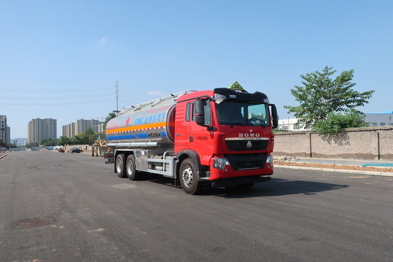 CIMC LINYU 6*4 24m3 Camione cisterna in lega di alluminio per il trasporto di combustibile liquido infiammabile