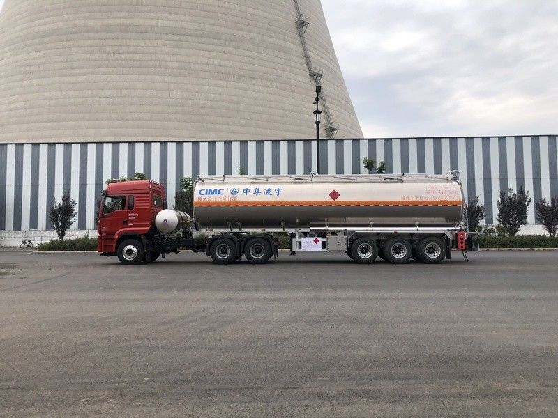 3 assi 44m3 Benzina liquida Aviazione Cherosene Carburante a reazione Trasporto Semi-remolchi Cisterna