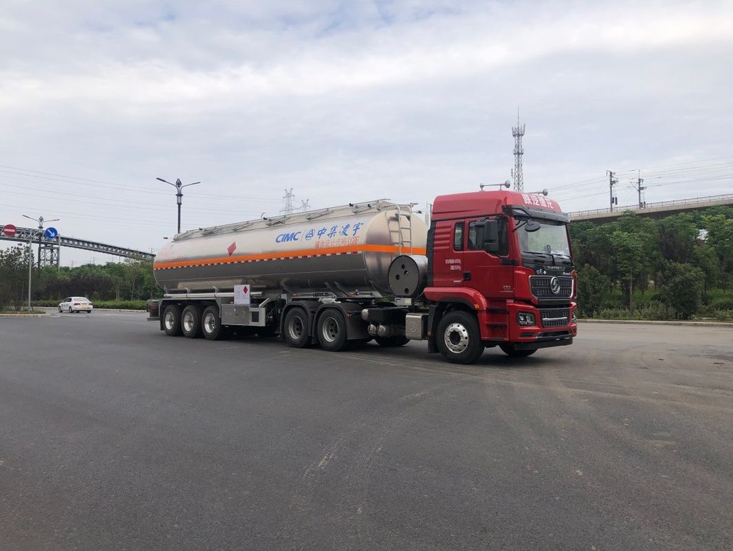 Cisterna diesel in lega di alluminio per l'Africa 44m3 Diesel liquido semirimorchio Benzina