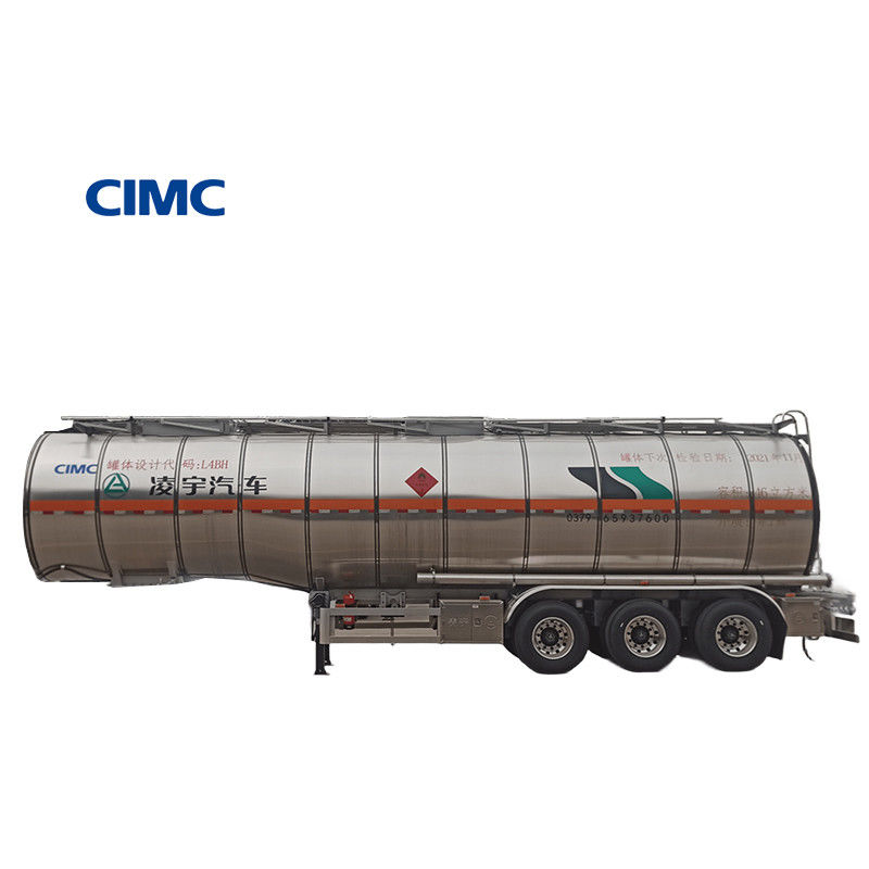 CIMC LINYU 46000L Cisterna di combustibile in lega di alluminio Camione rimorchio con passo 6150 1310 1310