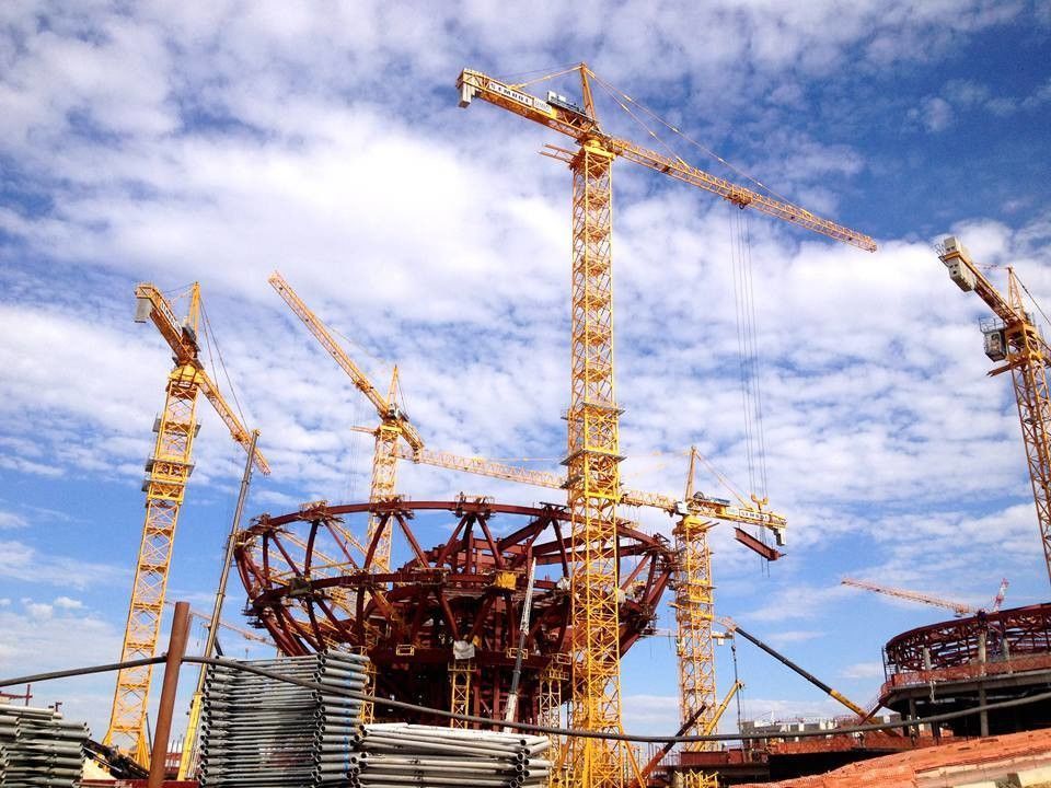 Grana torre topless per la costruzione Max. Altezza di sollevamento 60m Zoomlion T7015-10E WA7025-10E