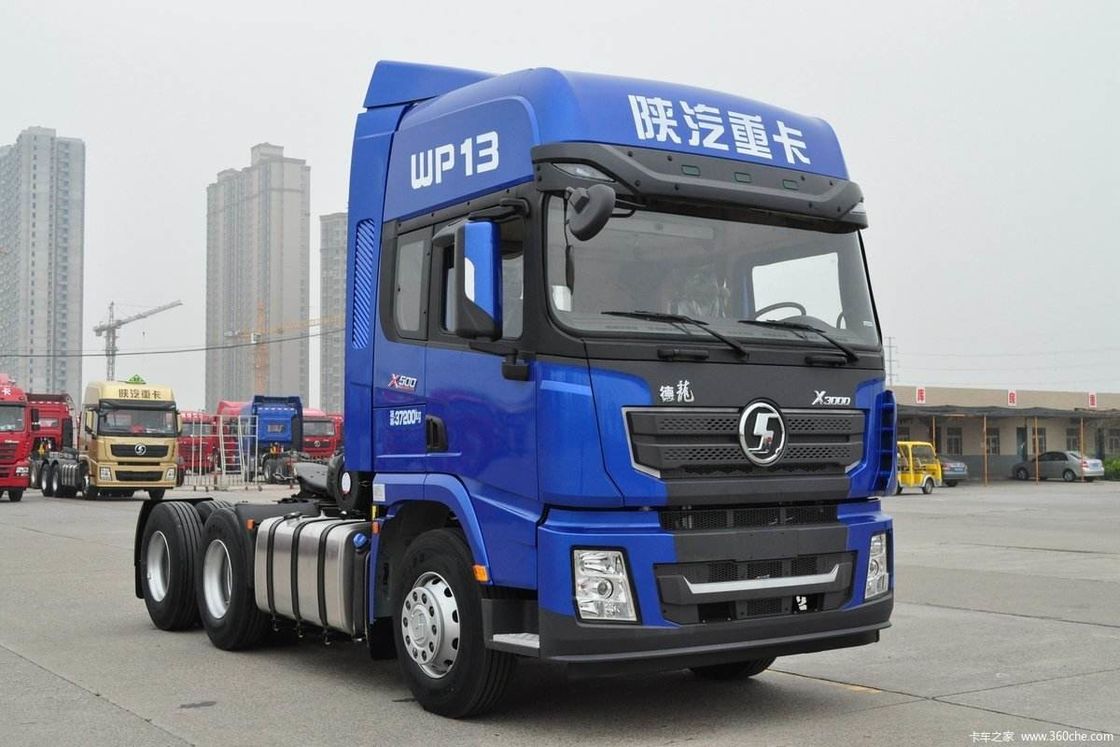 Asse anteriore HF9T Shacman 6x4 rimorchio Camion testa trattore Camion con motore Cummins 500 hp