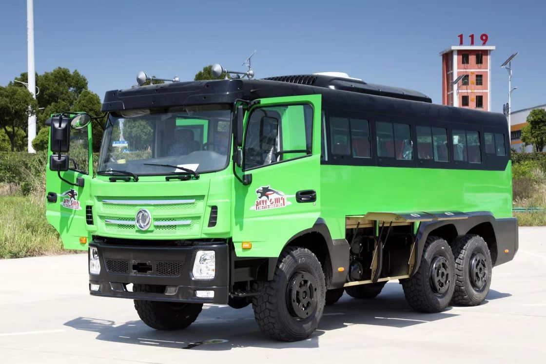 Transmissione manuale a 8 velocità e 155 kW di potenza 6 * 6 autobus passeggeri del deserto per l'estrazione mineraria a Dongfeng