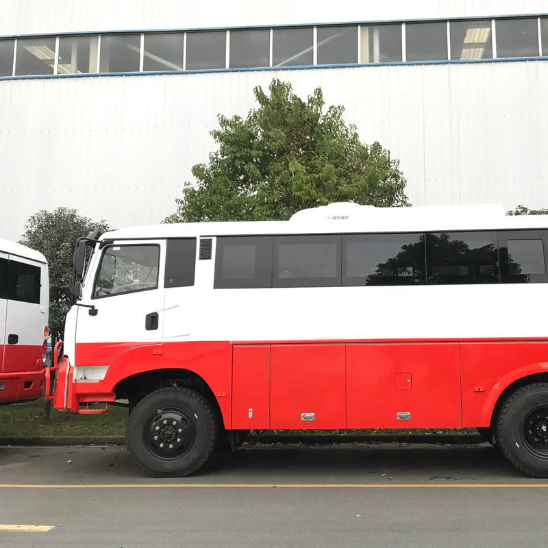 DONGFENG 29 posti Diesel Coach Bus 4x4 Off Road Bus con asse anteriore DONGFENG Assi