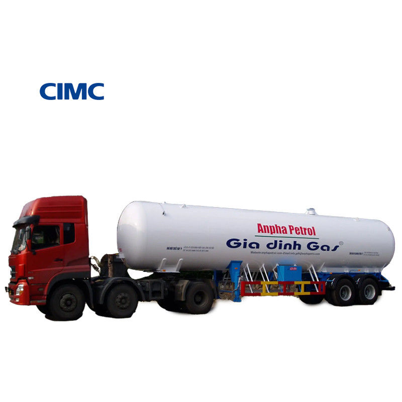 2.1 MPa Pressione di idrotest CIMC LINYU Howo Chassis 8*4 Serbatoio di trasporto del gas Semirimorchio