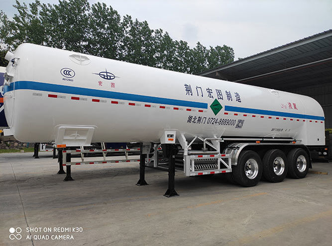 Peso totale Circa 34000kg CIMC LINYU Cisterna a gas naturale semirimorchio per il trasporto di gas