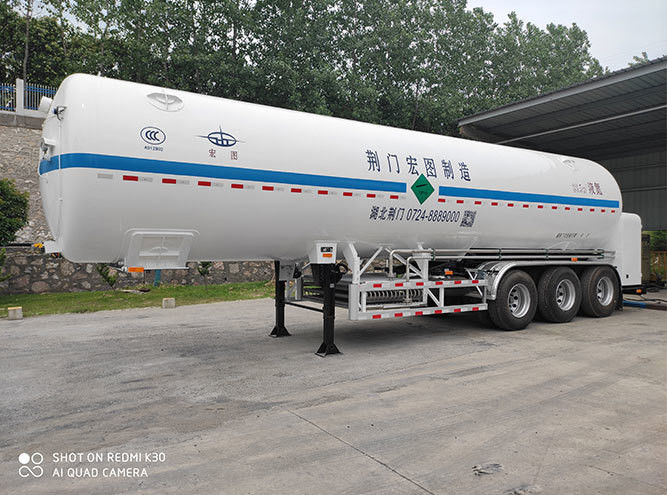Peso totale Circa 34000kg CIMC LINYU Cisterna a gas naturale semirimorchio per il trasporto di gas