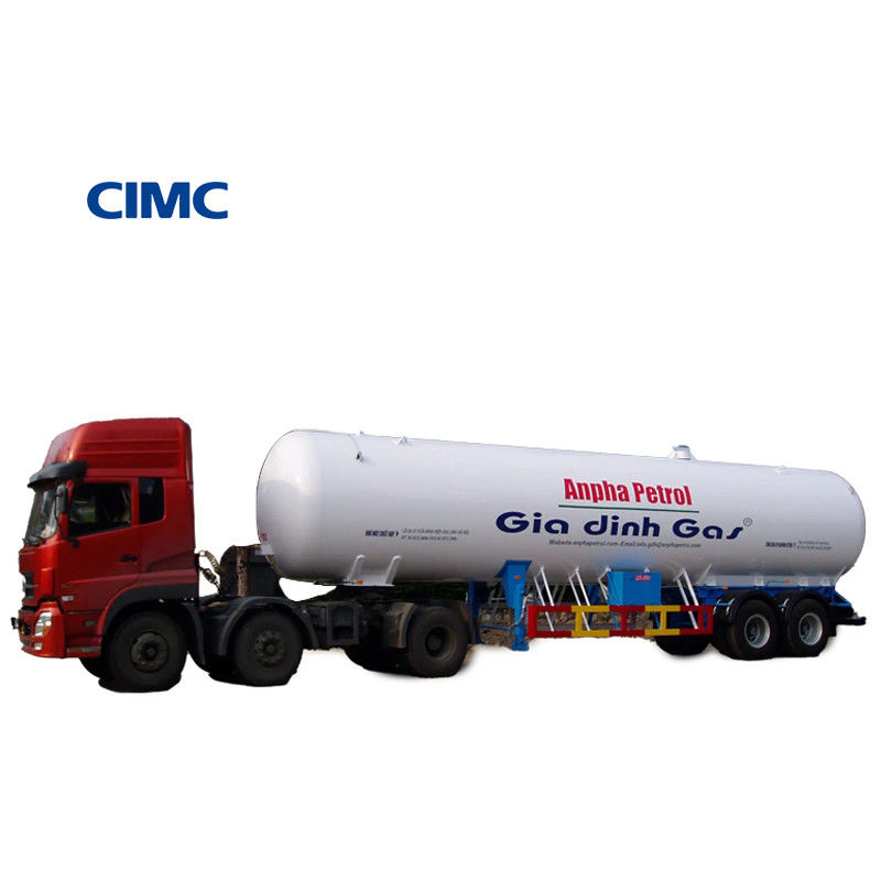 CIMC LINYU 50m3 Cisterna di GPL Semirimorchio per il trasporto del gas Camion Camion rimorchio -20/50C